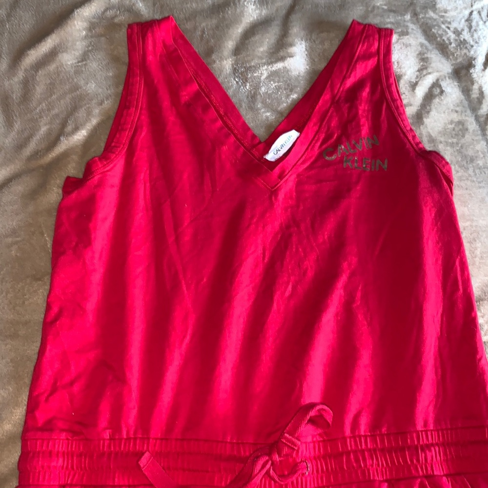 Calvin Klein Romper, Red